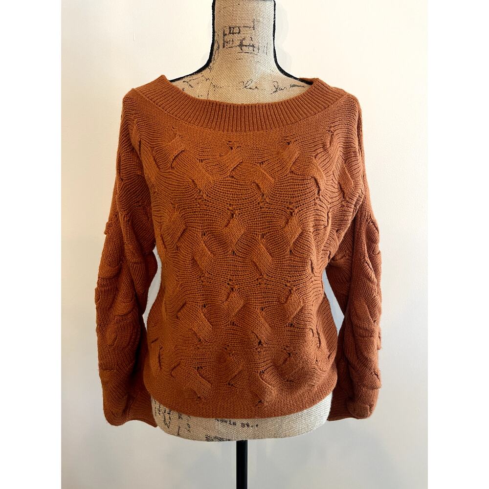 Everkaki Orange Sweater NWT Medium